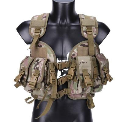 China Camouflage Military Vest Chest Rig Multifunctional Pouches MOLLE Tactical System All Powerful Battlefield Police Forces Equipment War Game for sale