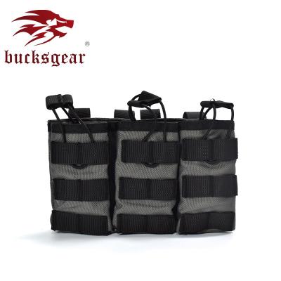 China Bucksgear 1000D Tactical Triple Magazine Pouches 7.62MM Mag Pouches High Speed ​​Gear Ammo Pouch for sale