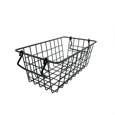 China Sustainable OEM Customized Wire Metal Storage Racks Wire Baskets Fruit Basket for sale