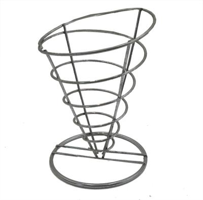 China Mini French Fry Viable High Quality Wire Baskets and Cones, Fry Serving Basket for sale