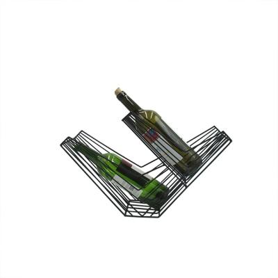 China Sustainable Fashion Wine Racks Wine Rack Metal Wine Rack Wine Rack 2 Wire Bottle Holders for sale