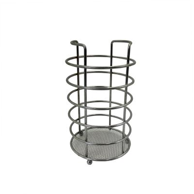 China High Quality Kitchen Sustainable Home Wire Mesh Cutlery Basket Spoon Storage Fork Baskets for sale