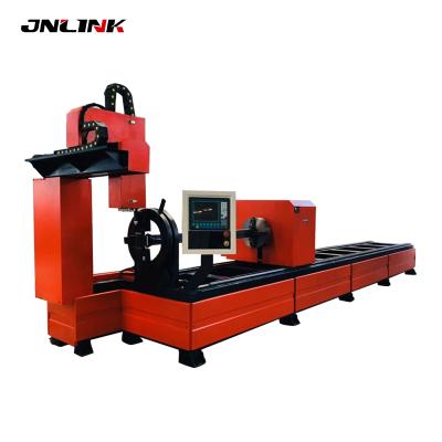 China Hotels stainless steel cnc plasma tube pipe cutting machine/plasma pipe aluminum copper cutter for sale