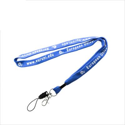 China Durable Cheap Custom Lanyards Printed Logo Polyester Sublimation Keychain Tubular Lanyard for sale