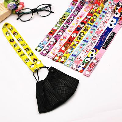 China Lanyard Manufacturer Free Sample Direct Promotional Durable Custom Design Printed Facemask Maskholder Neck Lanyard Strap for sale