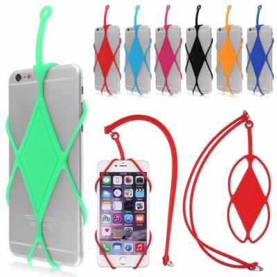 China New Arrival Universal Waterproof Silicone Mobile Phone Holder Lanyard Durable for sale