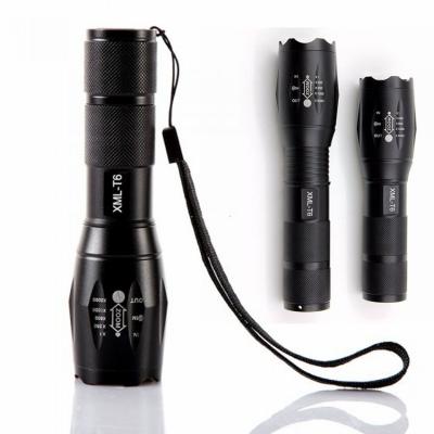 China Promotion Hand LED Torch 1200 Lumen XML T6 LED Outdoor Waterproof Military Tactical Self Defensive Camping Flashlight Zoomable for sale