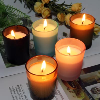 China Weddings Bulk Wholesale Luxury Private Label Factory Custom Aromatherapy Glass Jar Soy Wax Scented Candles for sale