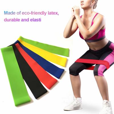 China GYM Home Exercise Fitted Natural Body Latex Fitness Loop Resistance Band Custom Printed Logo Instruction Guide and Carry Bag for sale