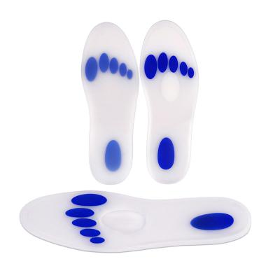 China Plantar Fasciitis Heel Tooth Silicone Gel Silicone Insoles Heel Treatment Medical Orthotic Insole Pain Relief Insoles for sale