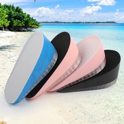 China Gel+PU Heighten Heel Insert Sports Shoes Pad Cushioning Height Increase Unisex Insoles for sale