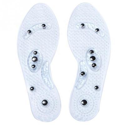 China Magnetic TPR Massage Insoles Foot Acupressure Shoe Pads Therapy Slimming Insoles For Weight Loss Seamless for sale