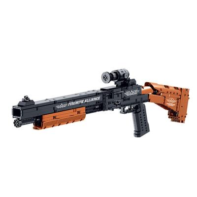 China TOY Assault Rifle AK47 Machine Gun Sniper M4 Sniper MODEL Rifle Building Blocks Toys Firearms Mechanical Model Series for sale