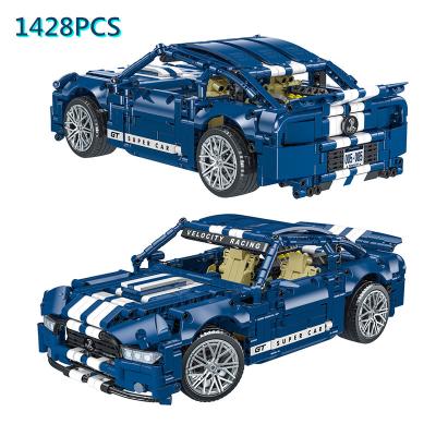 China Educational Toy 1428pcs City Sports Car GT500 023021-1 Building Block Creative Supercar Racing Vehicle Bricks Kids Toys For Boys Model Gifts for sale