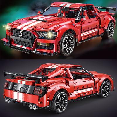 China MODEL TOY Compatible with Lego High-Tech MOC Mustang GT500 SuperCar Building Block 1:10 Models Racing Vehicle Bricks Children's Toys Gifts for sale