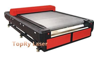 China Batch Fabric Laser Cutting Bed with Auto Conveyor Feeding System (JM2513M) for sale