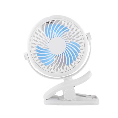 China Clip / rechargeable / 720 rotate Bulk Rotate Grip Portable Recharge Battery USB Household Desk Oscillate Cooling Clip On Stroller Mini Table Fan For Kids for sale