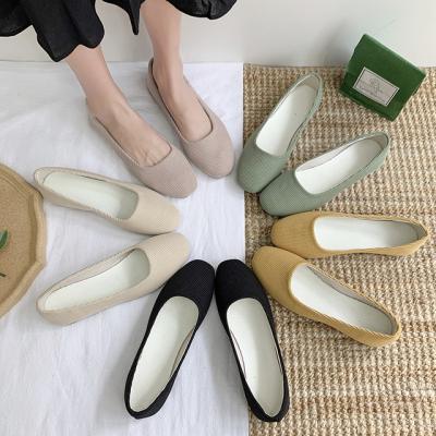 China New Cheap Flat Women Loafers Flats Slip On Boat Shoes Ladies Female Flats Ballet Comfortable Casual Shoes For Women for sale