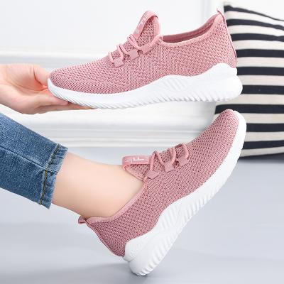 China CUSHIONING Fashion Women Running Shoes Ladies Cheap Breathable Flats Sports Shoes Comfortable Sneakers Running Shoes For Women for sale