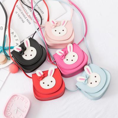 China Cheap Fashion Bowknot Cartoon Candy Color Kids Clips Shoulder Bag Handbag Simple PU Leather Cute Girls Mini Kid Purses and Handbags for sale