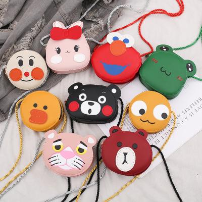 China Wholesale Cheap Fashion Cartoon Cross Leather Printing Mini Kids Purses and Handbags PU - Cute Body Mini Children Shoulder Handbags for sale