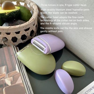 China Portable Mini Painless Ladies Whole Body Legs Bikini Trimmer Painless Lady Hair Razor Electric Shaver For Women for sale