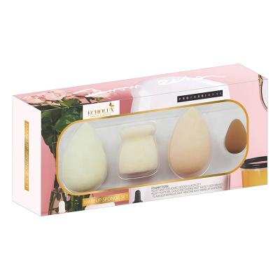 China 2021 Popular Wholesale Colored Wet Dry Free Latex Blender Tear Makeup Soft Use Blender Cosmetic Sponge Set for sale