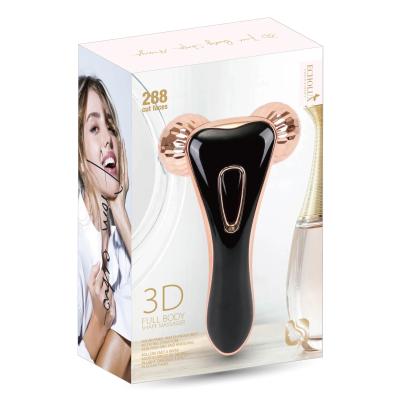 China 2021 Best Selling Dual Function 3D Comfortable Slim Tool Face Body And Facial Y Shape Massager Roller Manual Hand Cosmetic Massager for sale