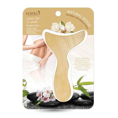 China Comfortable Hot Selling Therapy Wood Massage Tools Hand Held Wooden Massage Roller Gua Sha Board Collection for sale