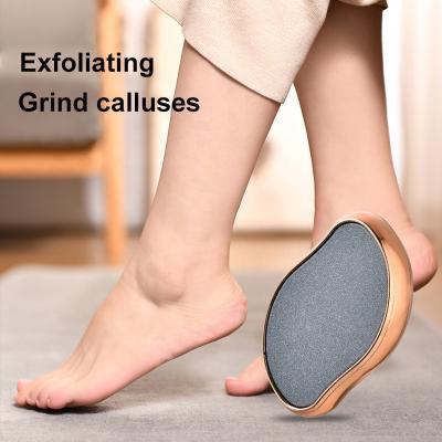 China Durable Foot Callus Remover Dead Skin Foot Files Nano Glass Handheld Grinder Callus Scraper Stone Removal Tools Rubbing Foot for sale