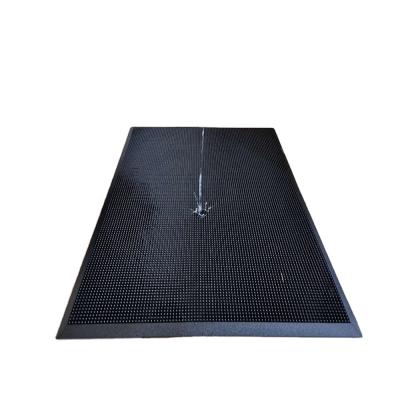 China Foot Bath Waterproof Heavy Duty Rubber Sanitizing Door Mat 16mm for sale