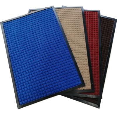 China Stain Resistant Hot Selling Rubber Bottom Entry Door Floor Hotel Mats for sale