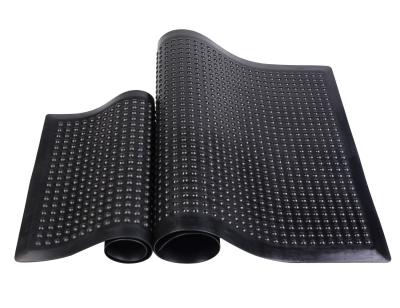 China Anti-fatigue bubble and color choice non-fatigue recycled rubber mat for sale