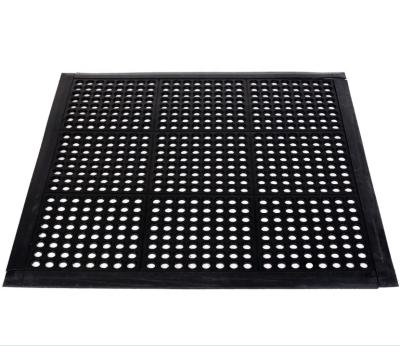 China anti slip 3' x3 Anti-fatigue rubber interlocking mat for sale