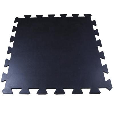 China Gym Exercise Equipment Durable Interlocking Rubber Floor Mat for sale