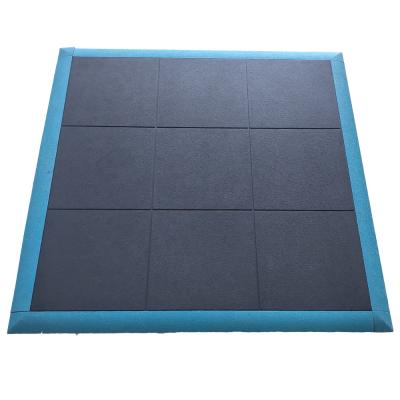 China Interlock Interlocking Outdoor Gym Anti Fatigue Rubber Playground Flooring Mat for sale