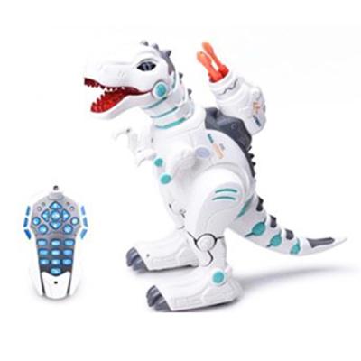 China RC Hobby 2.4G Smart Dinosaur Toy Missile Jet Dinosaur Remote Control Robot with LED Light Remote Control for sale