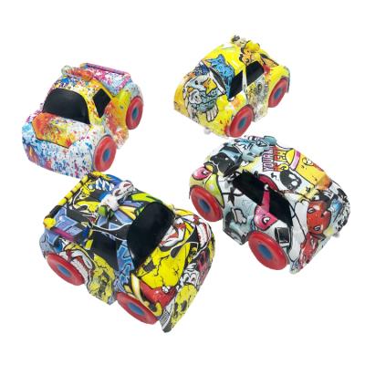 China Interesting Toy Metal Car Toy Graffiti Style Rubbing Vehicle Diecast Model for sale