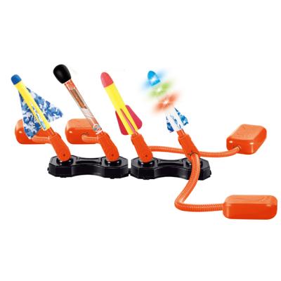 China Hot Sale Eco-friendly Material 4 in 1 Foam Toy Rocket Launcher Outdoor Stomp Rocket Toy For Kids for sale