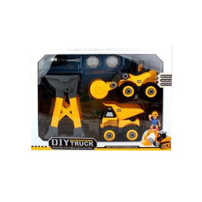 China DIY best selling toy construction diy truck for kid for sale