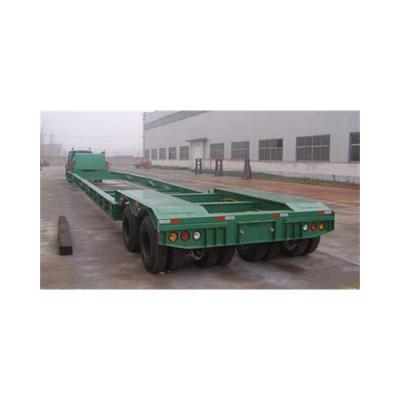 China Good Price Lowbed Semi Trailer Truck Lowbed Semi Trailer Practical Professional Low Bed Truck Trailer for sale