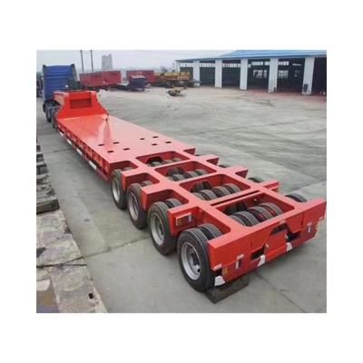 China Factory Direct Sales Lowbed Economy Semi Trailer Gooseneck Semi Trailer Hydraulic Lowbed Semi Trailer Lowbed Trailer Truck for sale