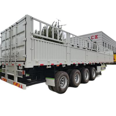 China High Quality Truck Trailer Factory Cargo Trailer 3 Axles Barrier Semi Trailer For Sale for sale