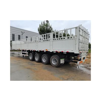 China 2021 New Truck Trailer 4 Axle 80t-100t Barrier Flower Basket Heavy Truck Trailer for sale