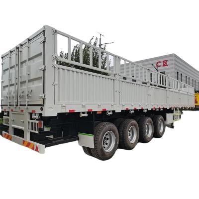 China Truck Trailer 3 Axle 40ft Container Transport Trailer Barrier Semi Trailer for sale