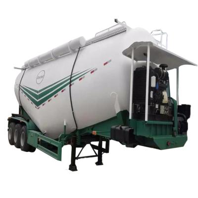 China Large capacity 35 to 60 metersTansporter powder cement tank carrier truck lime tanker semi cubical trailer for sale