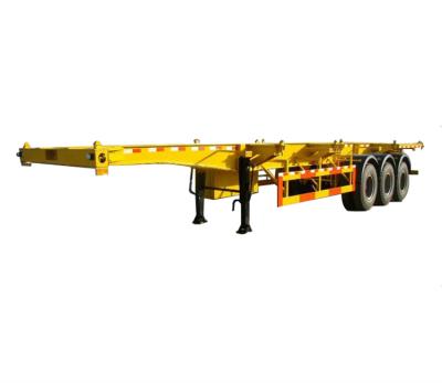 China High quality flatbed semi trailer truck trailer 40ft container low bed trailer for sale