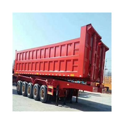 China Wholesale Factory Trailer Dump Truck Rear Semi Trailer Tilting Lifetime Long Rear Tipper Semi Trailer for sale