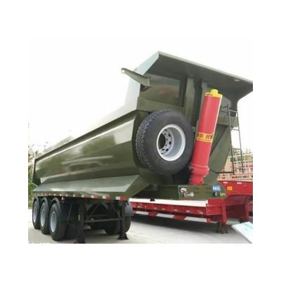 China Practical U Type Dump Semi Trailer Factory Direct Sales Truck Trailer U Shaped Rear Bucket Semi Trailer Dump Truck for sale