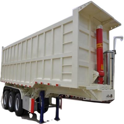 China The dump truck trailer factory sales truck 3 4 axles 40 50 tons 35 40 50 CBM truck side tippers/rear dump for sale